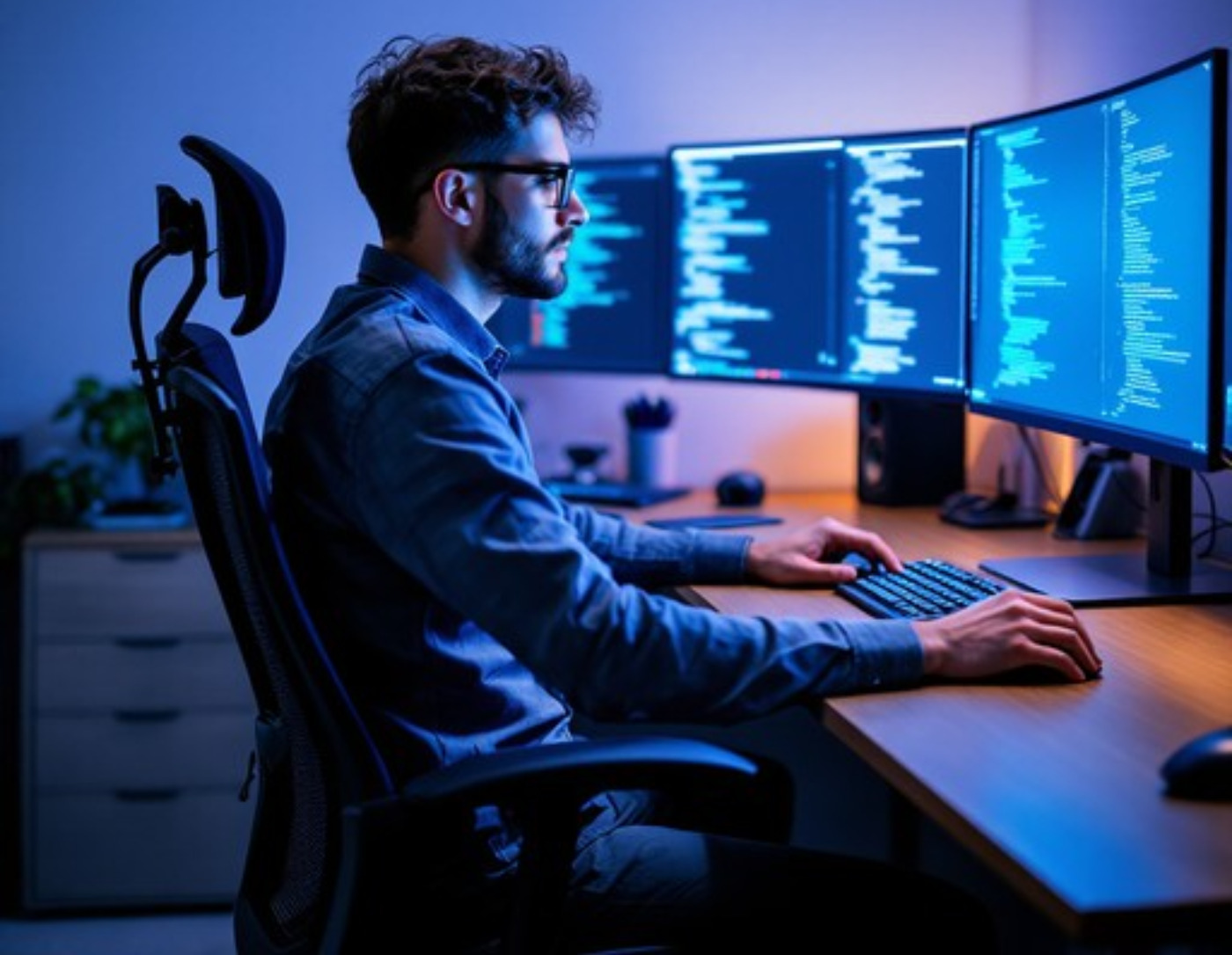 Modern developer workspace